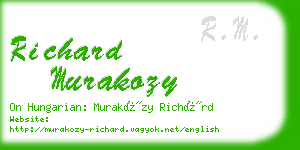 richard murakozy business card